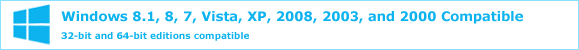 MPEG to CAF Software is compatible with Windows 7, Vista, 2008, 2003, and 2000